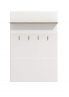 Vešiakový panel falka i - biely/dub šedý