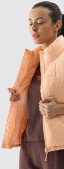 Dámska zatepľovacia vesta so syntetickou výplňou - oranžová 6