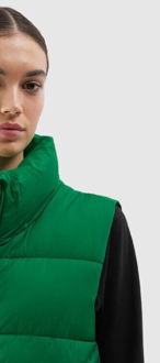 Dámska zatepľovacia vesta so syntetickou výplňou - zelená 7
