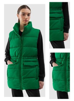 Dámska zatepľovacia vesta so syntetickou výplňou - zelená 3