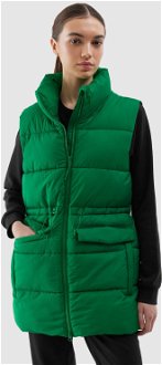 Dámska zatepľovacia vesta so syntetickou výplňou - zelená 2