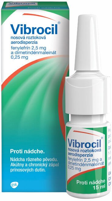 Vibrocil nosný sprej na alergickú nádchu 15 ml
