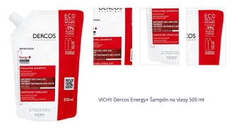 VICHY Dercos Energy+ Šampón na vlasy 500 ml 1
