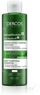 VICHY DERCOS K šampón na vlasy proti lupinám s peelingovým efektom 250 ml