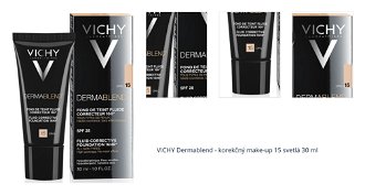 VICHY Dermablend - korekčný make-up 15 svetlá 30 ml 1