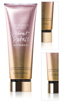 Victoria's Secret Velvet Petals Shimmer telový krém pre ženy 236 ml 3