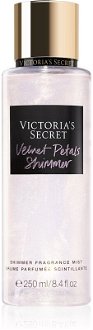 Victoria's Secret Velvet Petals Shimmer telový sprej s trblietkami pre ženy 250 ml