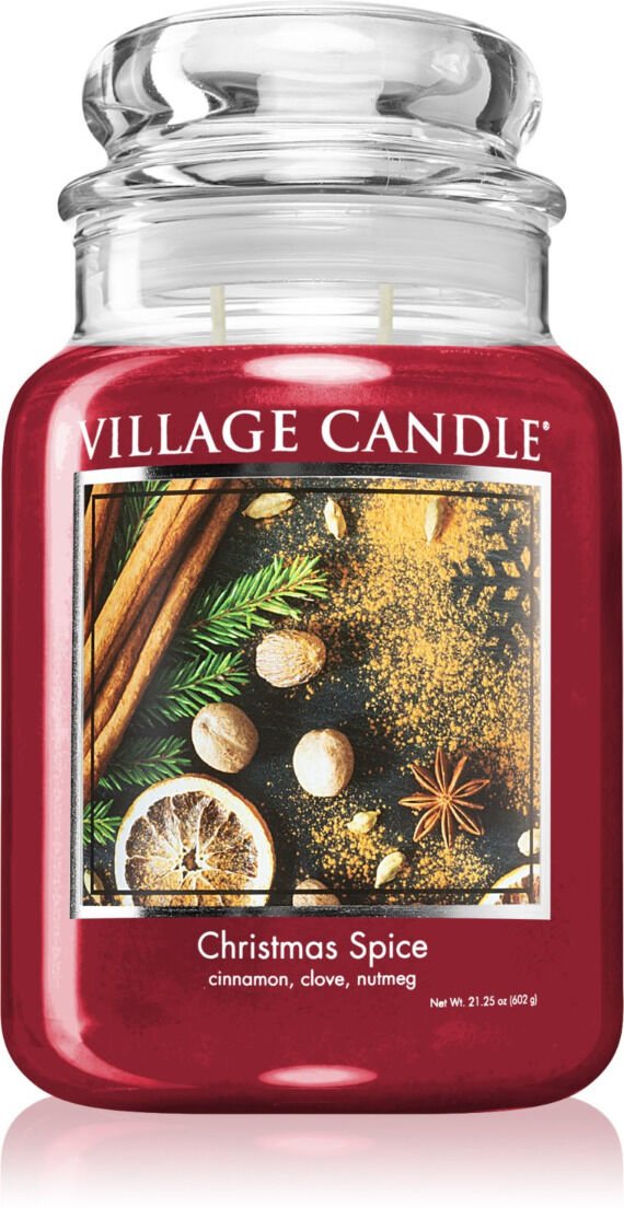 Village Candle Vonná sviečka v skle - Christmas Spice - Vianočné korenia, veľká
