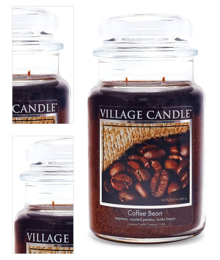 Village Candle Vonná sviečka v skle - Coffee Bean - Zrnková káva, veľká 9