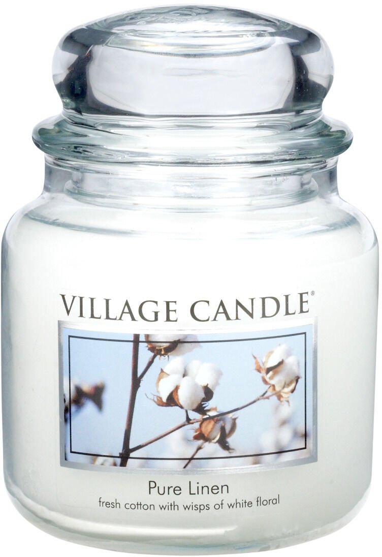 Village Candle Vonná sviečka v skle - Pure Linen - Čistá bielizeň, stredná