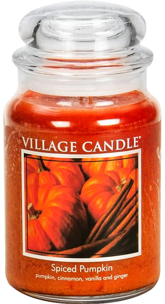 Village Candle Vonná sviečka v skle - Spiced Pumpkin - Tekvica a korenie, veľká