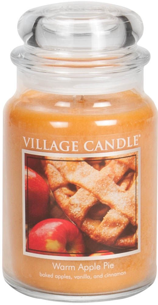 Village Candle Vonná sviečka v skle - Warm Apple Pie - Jablkový koláč, veľká