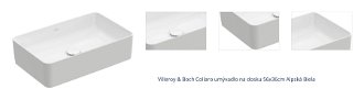 Villeroy & Boch Collaro umývadlo na dosku 56x36cm Alpská Biela 4A205601 1