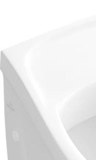 Villeroy & Boch Odsávací pisoár Compact, zadní přívod, s cílovým objektem, CeramicPlus, alpská bílá 755705R1 6