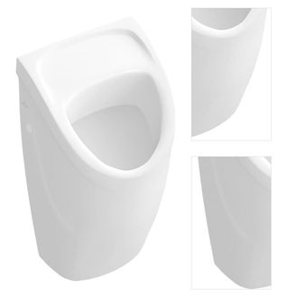 Villeroy & Boch Odsávací pisoár Compact, zadní přívod, s cílovým objektem, CeramicPlus, alpská bílá 755705R1 3