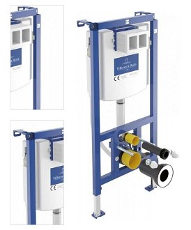 Villeroy & Boch ViConnect Podomietková splachovacia nádržka 525x1120x135 mm pre závesné WC do sadrokartónu 4