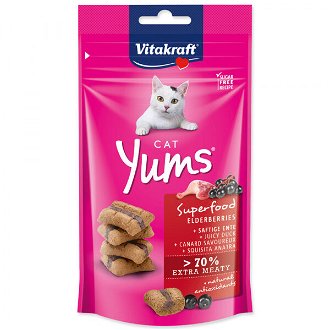 Vitakraft Cat Yums Superfood pochúťka kačka s bazou 40 g 2