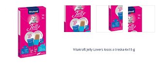 Vitakraft Jelly Lovers losos a treska 6x15 g 1