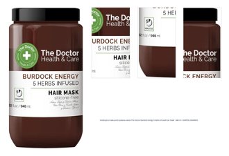 Vitalizujúca maska proti padaniu vlasov The Doctor Burdock Energy 5 Herbs Infused Hair Mask - 946 ml + DARČEK ZADARMO 1