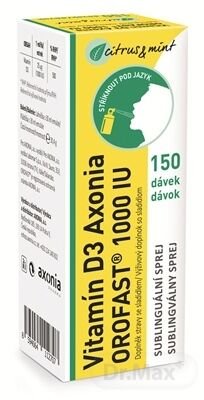 Vitamín D3 Axonia OROFAST 1000 IU
