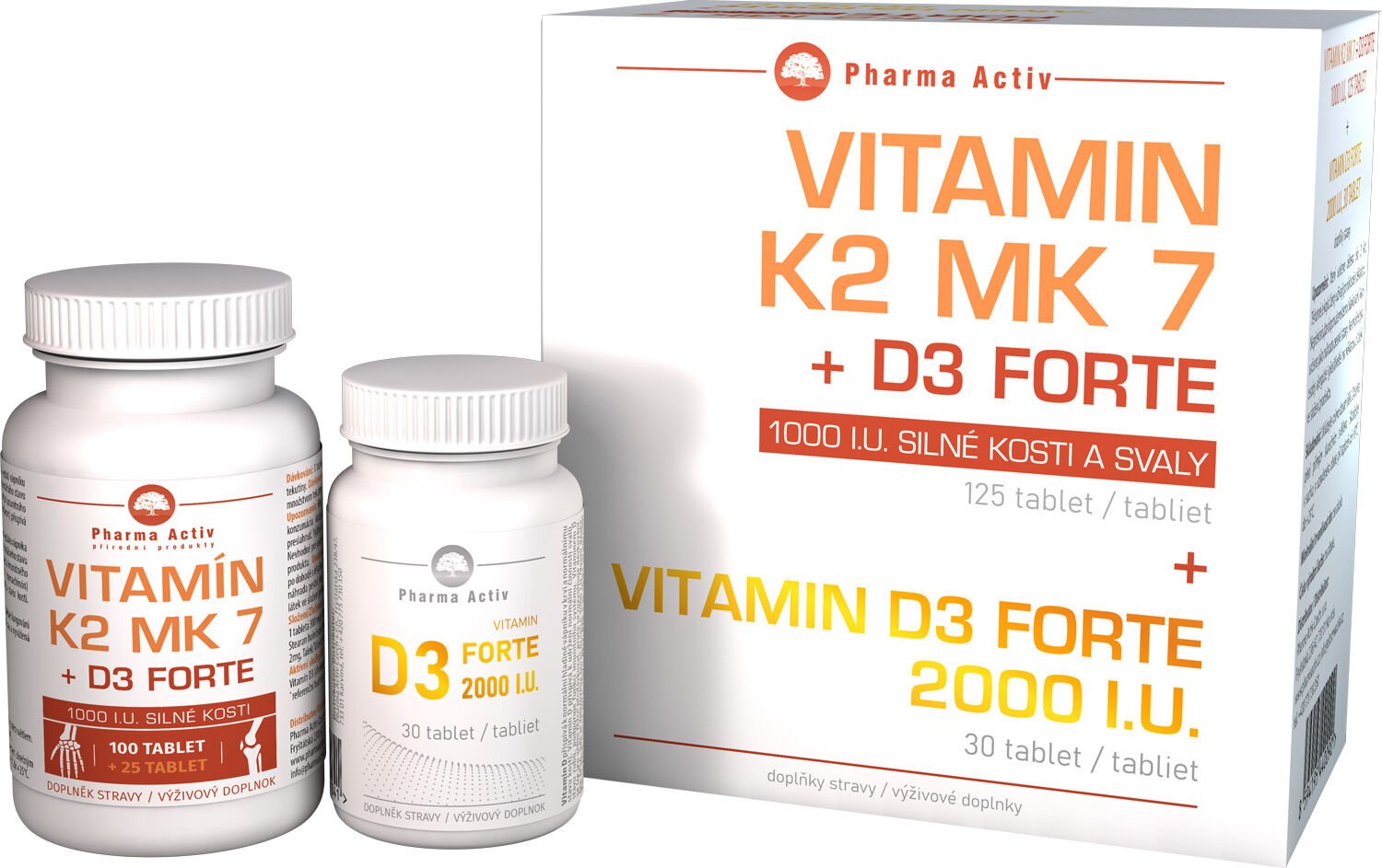 Vitamín K2 MK7+D3 For. Vitamín D3 For.2000/I.U.