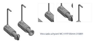Vitra sada uchycení WC V-FIT105mm 310891 1