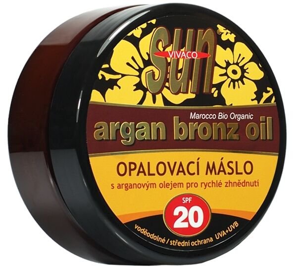 VIVACO SUN ARGAN BRONZ opaľovacie maslo SPF 20 s argánovým olejom
