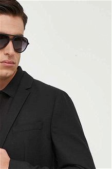 Vlnená bunda Calvin Klein čierna farba 7