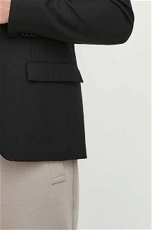 Vlnená bunda Calvin Klein čierna farba 9