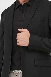 Vlnená bunda Calvin Klein čierna farba 5