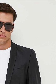 Vlnená bunda Karl Lagerfeld čierna farba 7