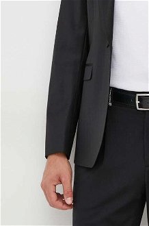 Vlnená bunda Karl Lagerfeld čierna farba 8
