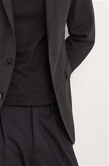 Vlnené sako Karl Lagerfeld čierna farba 9