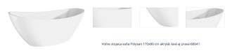 Voľne stojaca vaňa Polysan AVILA 170x80 cm akrylát ľavá aj pravá 68641 1