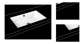 Vstavené umývadlo Kaldewei Puro 3160 60x38,5 cm alpská biela bez otvoru pre batériu 901006003001 3
