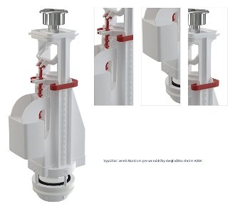 Vypúšťací ventil Alcadrain pre wc nádržky dvojtlačítko chróm A08A 1