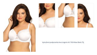 Vystužená podprsenka Ava Lingerie AV 1924 Maxi Biela 75J 1