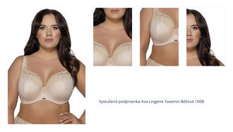 Vystužená podprsenka Ava Lingerie Yasemin Béžová 100B 1