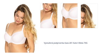 Vystužená podprsenka Gaia 281 Kate II Biela 70G 1