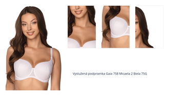 Vystužená podprsenka Gaia 758 Micaela 2 Biela 75G 1