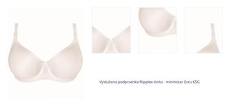 Vystužená podprsenka Nipplex Anita - minimizer Ecru 65G 1