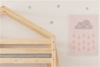 Vyvýšená posteľ Domček Clasic Play Side rozměr lůžka: 70 x 160 cm 7