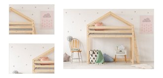 Vyvýšená posteľ Domček Clasic Play Side rozměr lůžka: 90 x 160 cm 4
