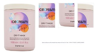 Výživná maska pre suché a krepovité vlasy Inebrya Ice Cream Dry-T Mask - 1000 ml (771026327) + darček zadarmo 1