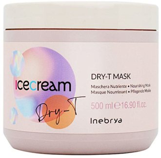 Výživná maska pre suché a krepovité vlasy Inebrya Ice Cream Dry-T Mask - 500 ml (771026326) + DARČEK ZADARMO 2