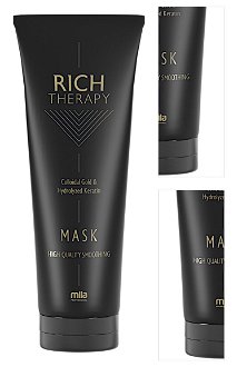 Vyživujúca maska s keratínom pre poškodené vlasy Mila Rich Therapy Mask - 250 ml (0106003) + DARČEK ZADARMO 3