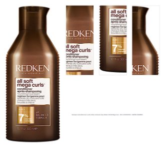 Vyživujúca starostlivosť pre suché vlnité a kučeravé vlasy Redken All Soft Mega Curls - 300 ml (E3996300) + darček zadarmo 1