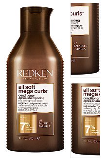 Vyživujúca starostlivosť pre suché vlnité a kučeravé vlasy Redken All Soft Mega Curls - 300 ml (E3996300) + darček zadarmo 3