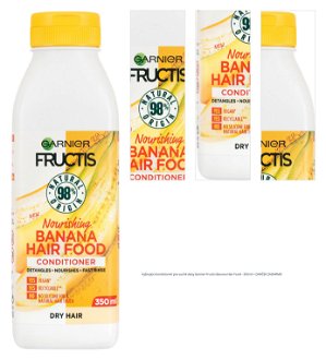 Vyživujúci kondicionér pre suché vlasy Garnier Fructis Banana Hair Food - 350 ml + darček zadarmo 1