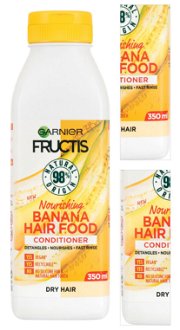 Vyživujúci kondicionér pre suché vlasy Garnier Fructis Banana Hair Food - 350 ml + darček zadarmo 3